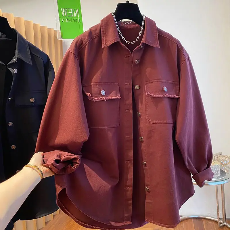 

Spring and Summer New Women's Denim Jacket Loose Casual Shirt Jacket