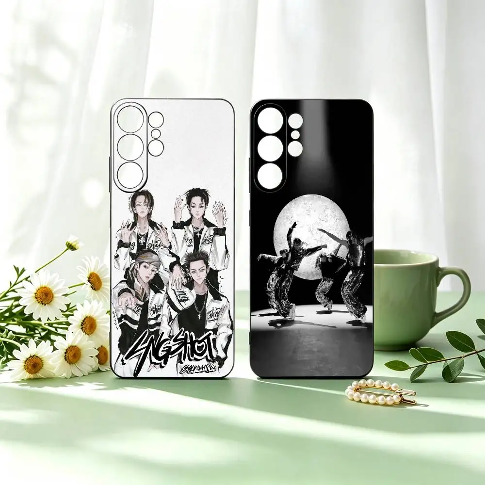Handsome K pop LNGSHOT Phone Case For Samsung S26,S25,S24,S23,S22,S21,S30,Ultra,Plus,Fe,Soft Silicone Black Cover