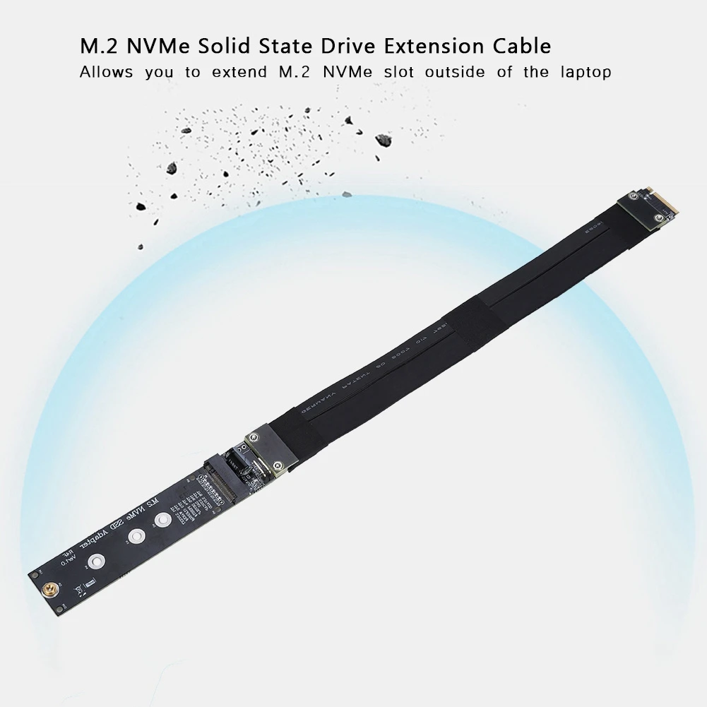 

State Drive Extension Cable 20cm M.2 NVMe SSD State Drive Extension Cable for PCI-E 3.0 x4 Full Speed