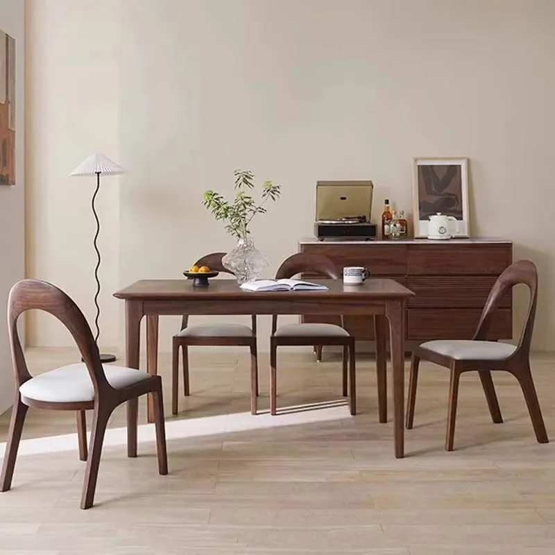 

Легкий роскошный обеденный стол, стулья, уникальные деревянные компактные ресторанные столы для гостиной, современная мебель Mesas De Jantar, домашняя мебель