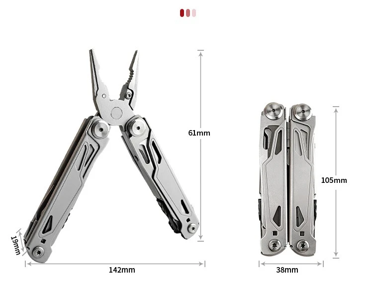 

New 28 in 1 All Steel Folding Multifunctional Tool Pliers Convenient Household Outdoor EDC Pocket Manual Tool