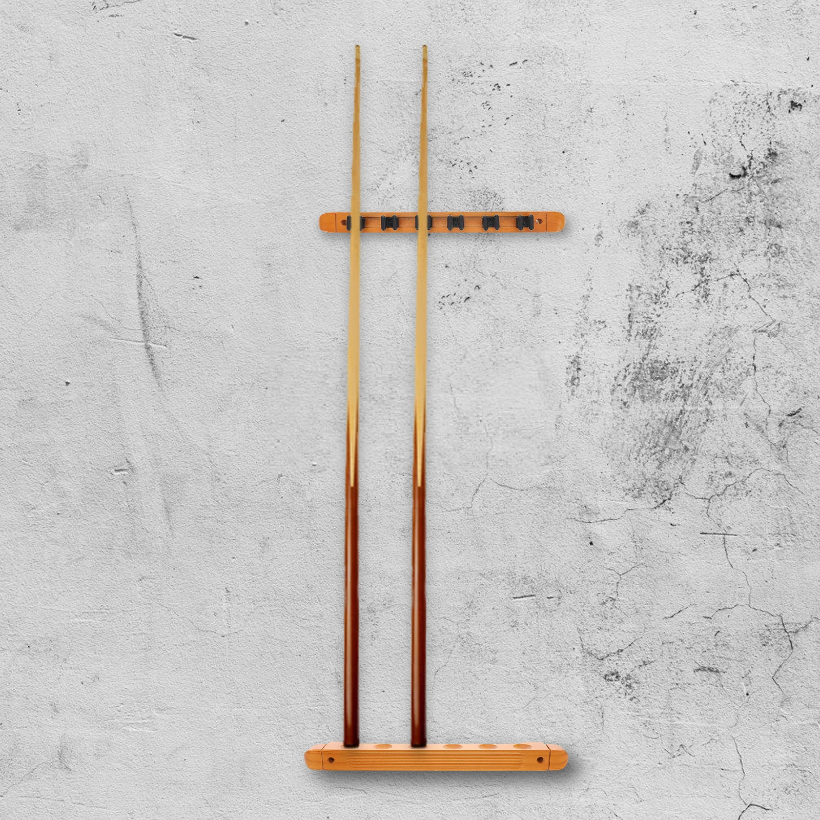 

2Pcs Wooden Billiard Stick Rack Wall Mounted Holder for 6 Pool Sticks Storage Organizer Game Room Decor Billiards Accessories