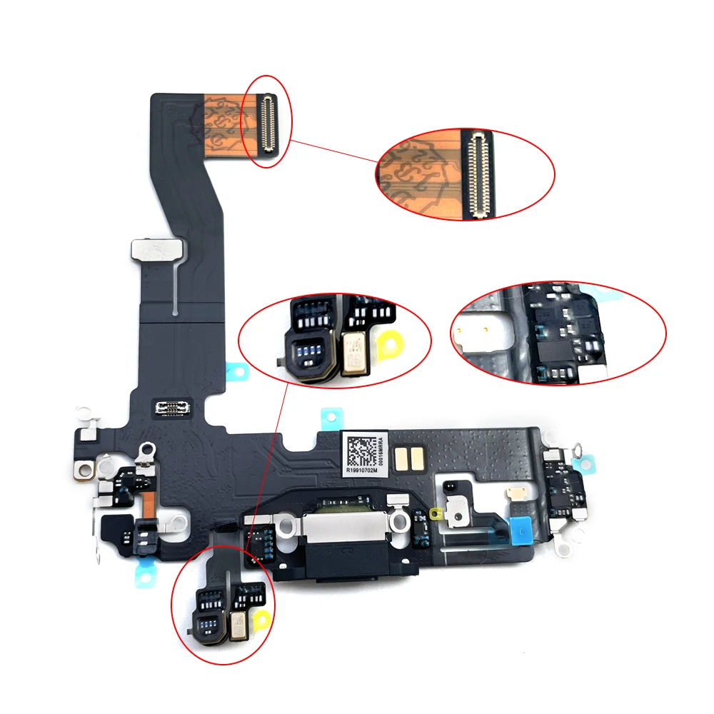 New USB Charging Port Charger Board Flex Cable For iPhone 12 Pro Max 12 mini Dock Plug Connector With Microphone