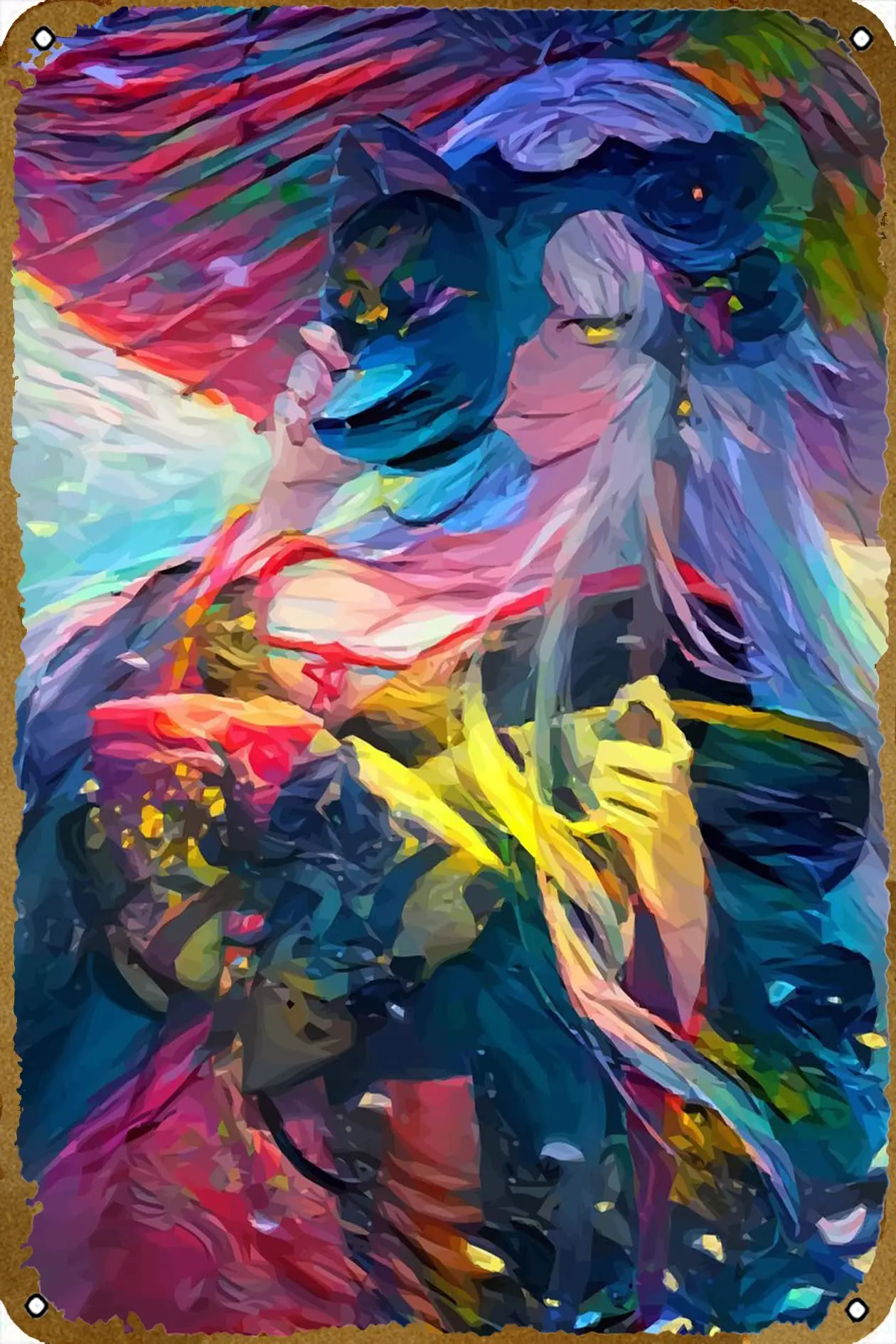 Аниме постер Jalter в виде комиксов, Винтажный Классический женский плакат 8x12 дюймов