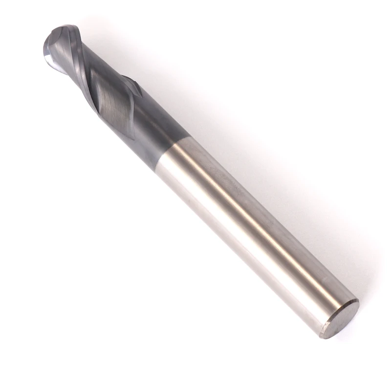 ZGT Ball Nose Tungsten Carbide Cutter Milling Tool HRC50 2 Flute R1 R2 R3 R4 R5 R6 Router Bit End Mills High Quality CNC Cutting