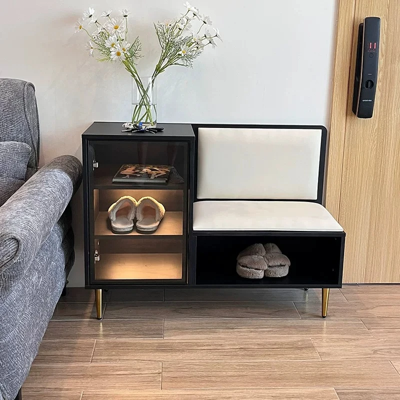 Shoe cabinets can be sat outside the corridor at the entrance of home, free installation outside corridor, shoe changing