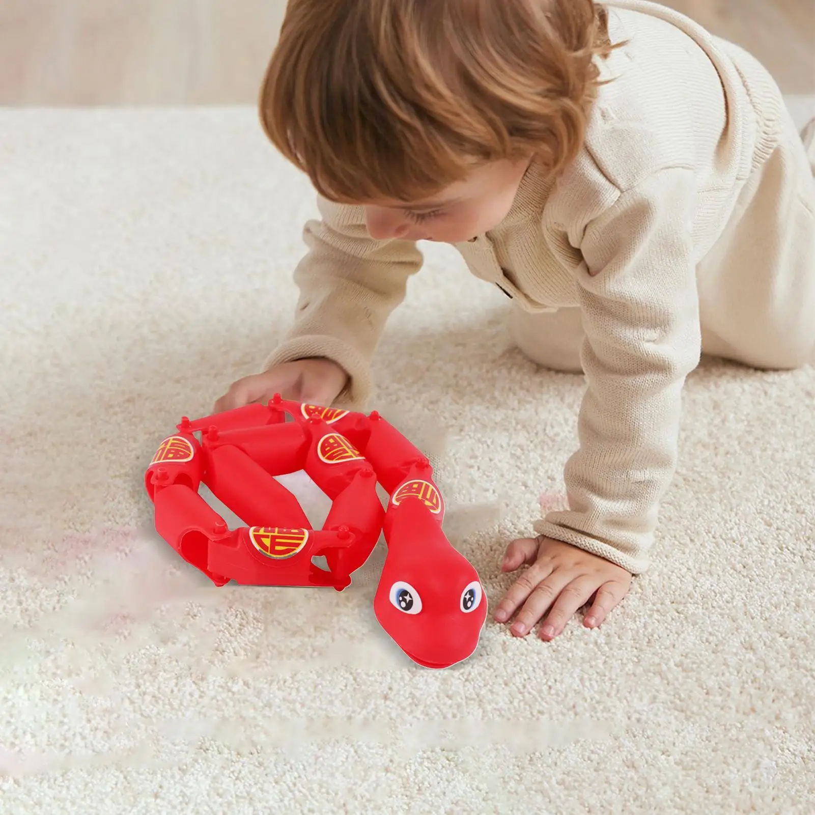 مزحة صوتها ثعبان متعدد المفاصل ثعبان لطيف للمزحة تحصيل الشكل الطفولة الكمامة نكتة متعة للبالغين والأطفال ل