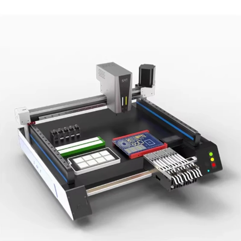 Benchtop SMT Placement Machine Supports Mark Recognition High-Speed Fully Automatic Triple-View Camera Closed-Loop Motor
