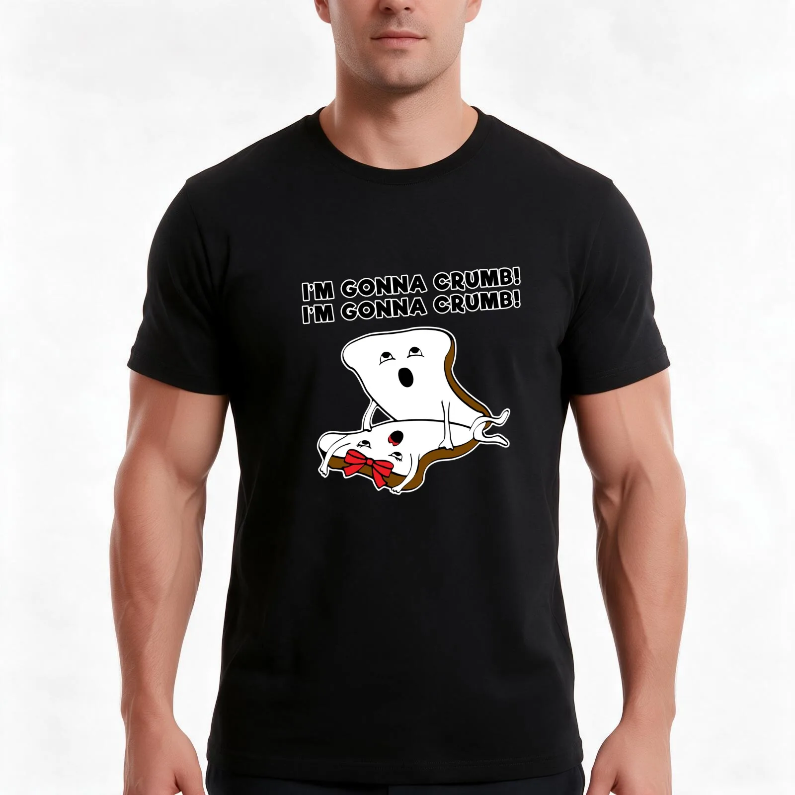 Gonna Crumb T-Shirt, Summer Casual Cotton Tee, Oversized Streetwear Tops, Vintage Graphic Print, Loose Fit Short Sleeve