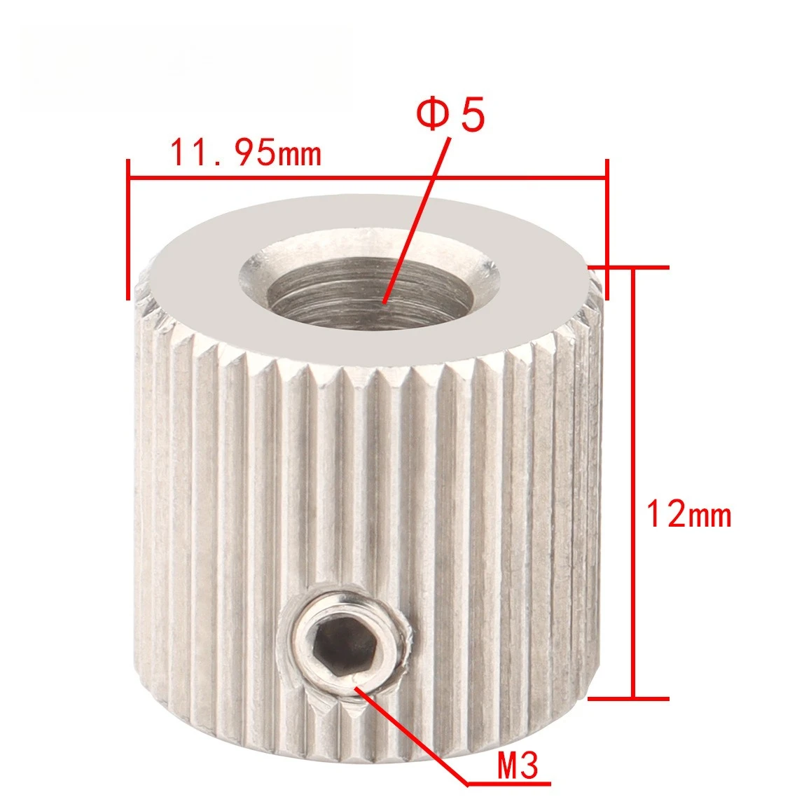 3D Printer Accessories Makerbot Extruder Feed Wheel Feed Wheel Feed Gear Inner Hole 5 40 Teeth