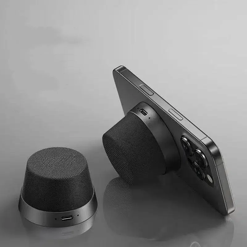 

KUTOU Magnetic Portable Bluetooth Speaker - Mini Waterproof Shower Speaker with Bass 5.3 Wireless Phone Stand