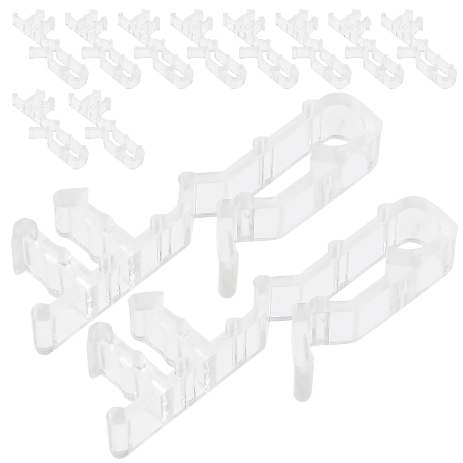 

12Pcs Acrylic Blind Valance Clips Hidden Clear Window Blind Clips Replacement Valance Retainer for Curtains Drapes