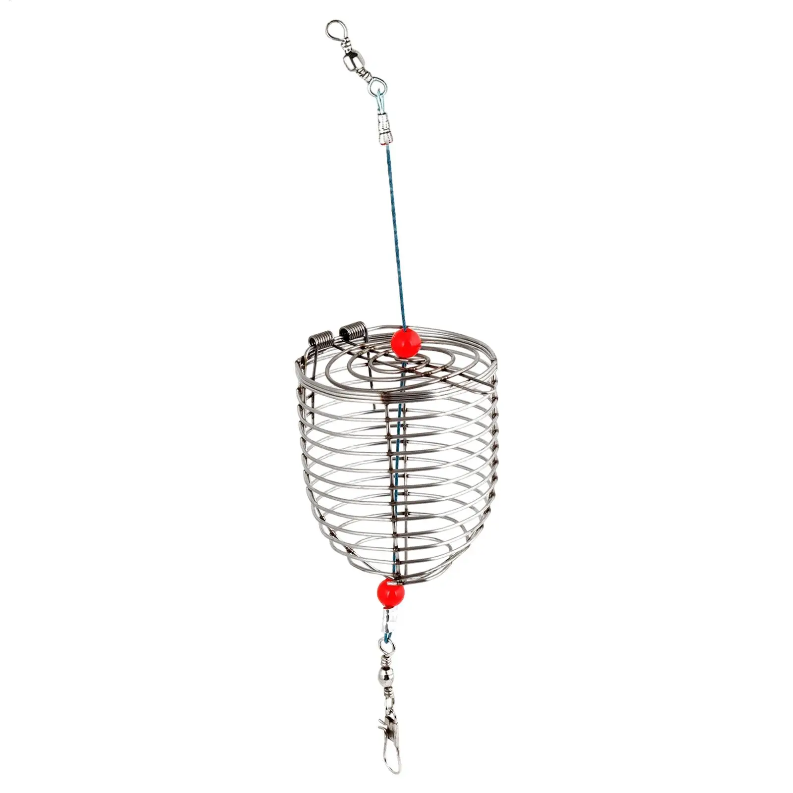 Fishing Bait Cage Bait Fishing Feeding Trap Stainless Steel Reusable Fishing Cage Small Trap Basket For Fresh Water Saltwater view 2