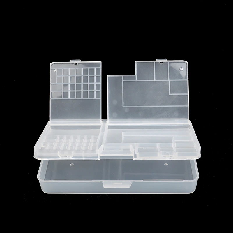 Multifunctional Double Layer Storage Box For Mobile Phone Motherboard IC Parts Repair Tools Container Collector Storage Box