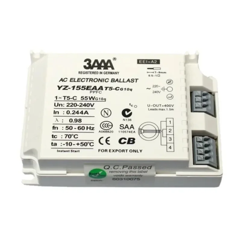 Electronic Ballast Models YZ-140EAA YZ-155EAA HYQ 1X60W 220-240V for Industrial and Commercial Lighting System Applications