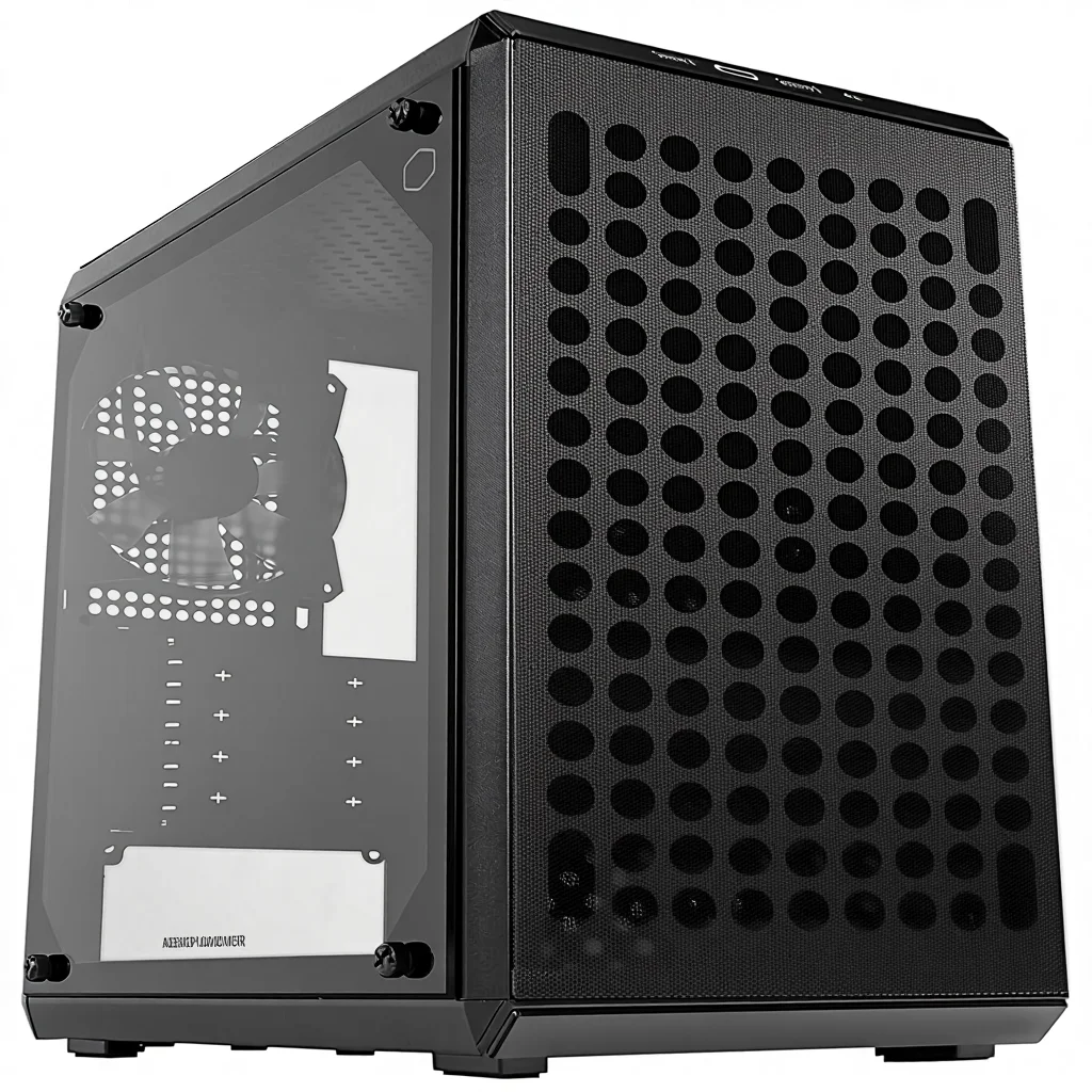 Desktop Mini‑Tower MATX PC Housing Tempered Glass Panel Magnetic Dust Filter USB3.2 Gen2x2 Interface For Gaming DIY Assembly