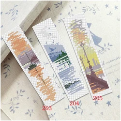 BK066 DIY Craft Cross Stitch Bookmark Christmas Plastic Fabric Needlework Embroidery Crafts Counted New Gifts Kit Holiday