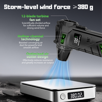 Powerful Violent Fan 990000RPM Turbo Air Blower 380G Thrust High Speed Brushless Turbo Jet Blower With LED Lighting