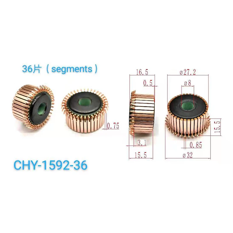 27.2*8*15.5*36P Suitable for Motor Reverser Rectifier Copper Head Chy-1592-36