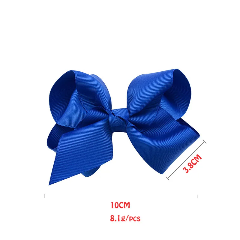 2ชิ้น/ล็อต4นิ้วสีผม Bows กับคลิปผมสำหรับสาวของขวัญ Boutique Ribbon Bows DIY Hair Decor เด็กอุปกรณ์เสริมผม