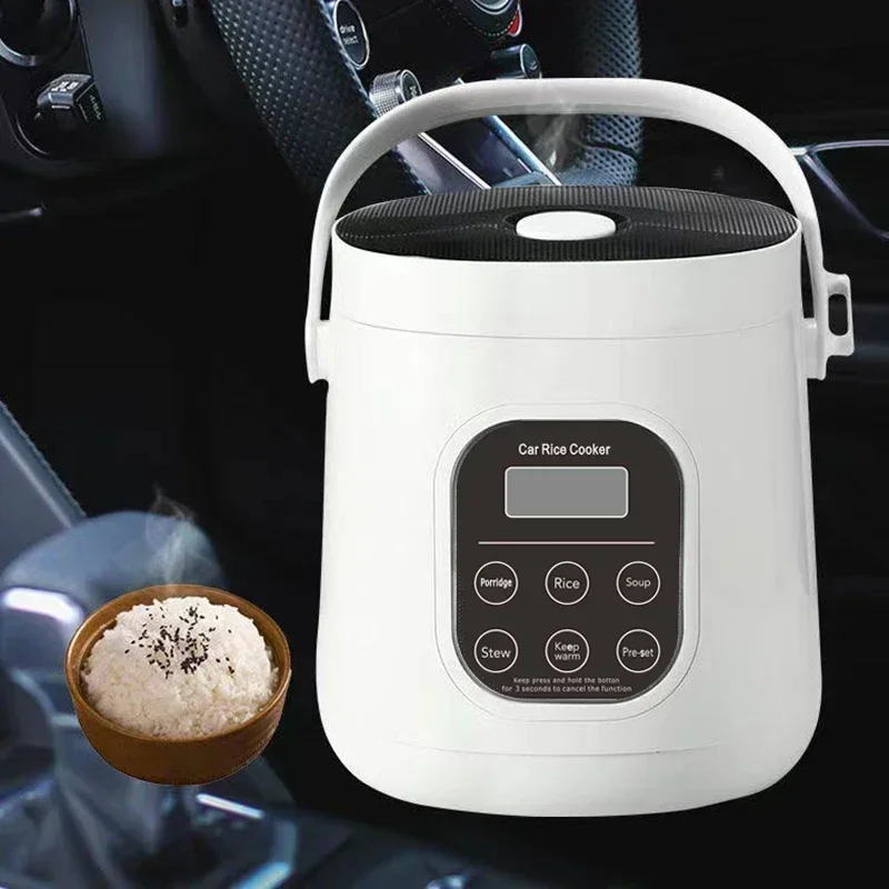 2L Intelligent Rice cooker for 12V Car 24V Truck lorry Onboard 220V Home Food warmer steamer noodles boiler Fast heat cook pot