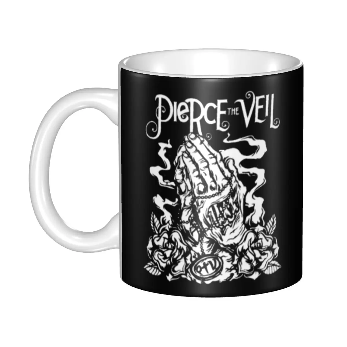 Pierce Veil Logo Coffee Mugs DIY Personalized Music Group Ceramic Mug Creative Present