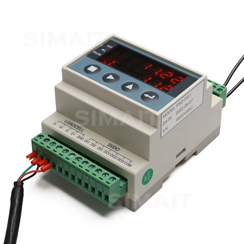 

Rail Type Weight Amplifier Weighing Sensor Module Analog Pressure Display Instrument PLC Compatible