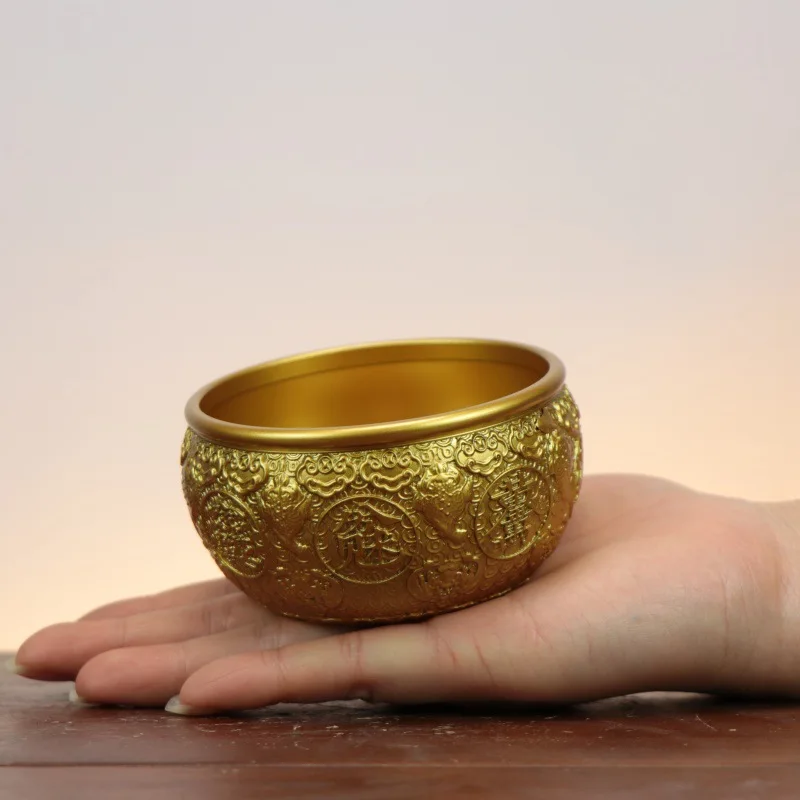 Brass golden toad , twelve zodiac signs ornament, coin spinning treasure bowl, metal craft