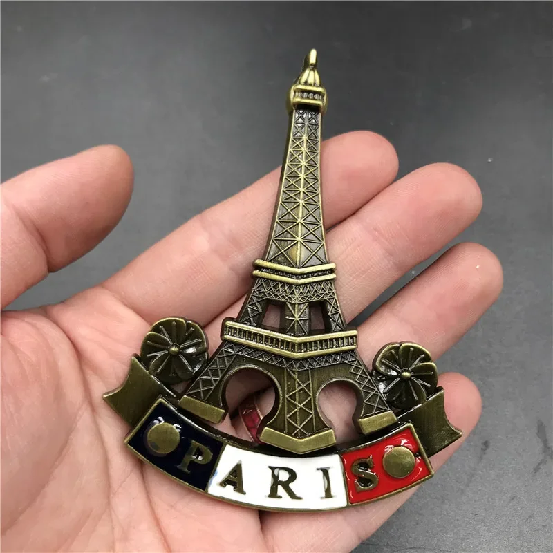 England Fance Eiffel Tower Wine Lifter Refrigerators Fridge Magnets Souvenirs Germany USA UK Brazil Wall Board Magnetic Stickers