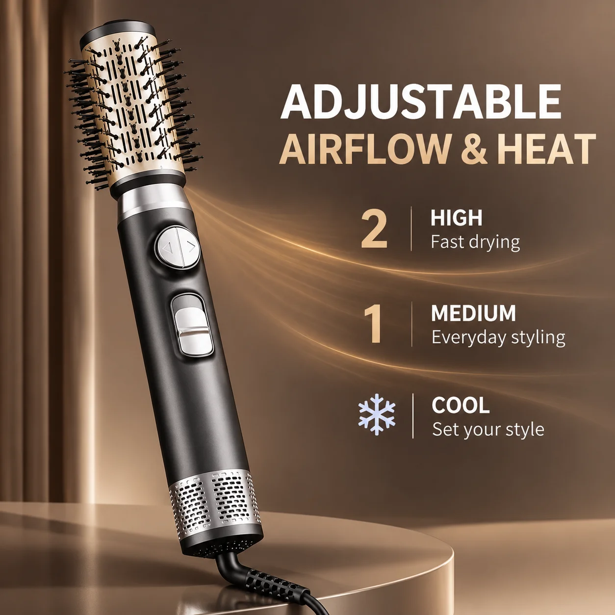 Hair Styling Hot Air Combo Warm-Air Brush For Home Beauty Salon