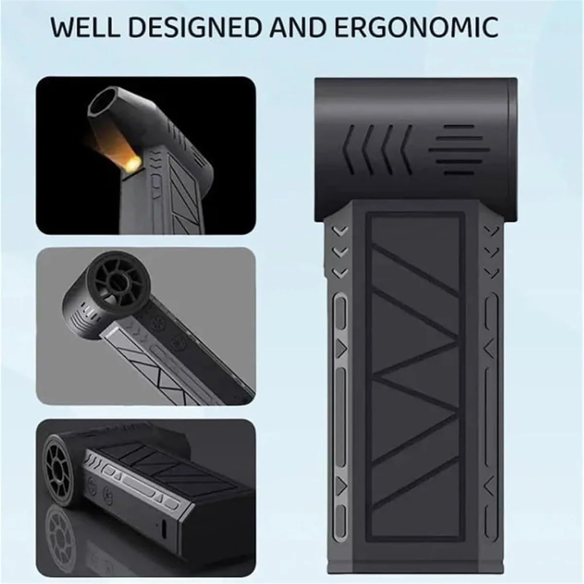 AB52 Turbo Blower, Mini Turbo Snow Blower, Handheld Snow Blower,Handheld Small Car Snow Blower,Mini Dust Snow Blower with LED