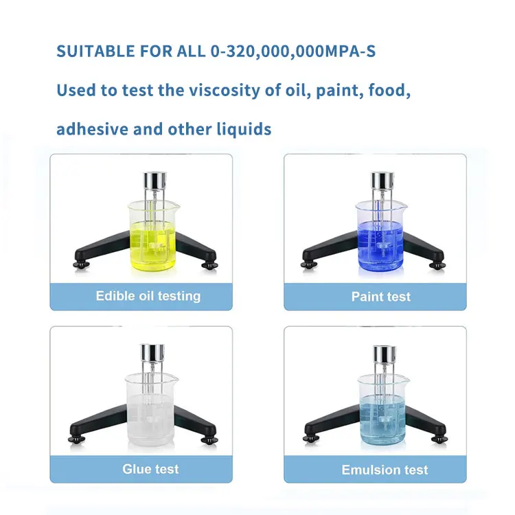 Brookfield Rotational Viscometer Digital Viscosity Meter for Paint Oil Detergent Laboratory Viscosity Measurement Equipment