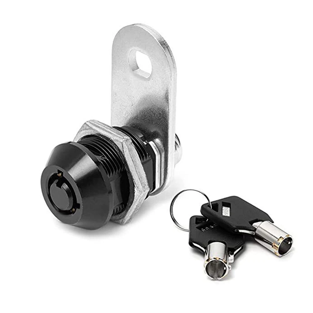 Keys Cam Lock Furniture Lock High Quality Locker Lock 17mm 90 Degrees Alike Mailbox Drawer Cabinet Desk Turn New