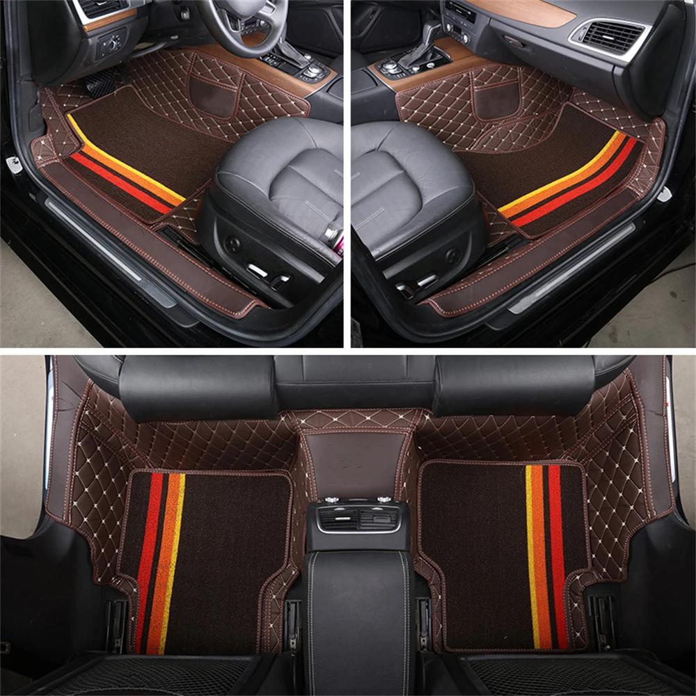 Custom Fit Car Floor Mat ECO Material For 98% 5-seats Car for BMW e46 e60 e39 f30 e36 f10 for Audi a4 a6 Right Left Hand Drive