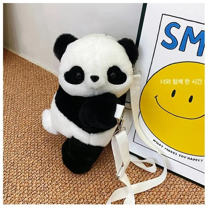 Cute Panda Crossbody Bag para meninas, mochila, como um Panda Hug You