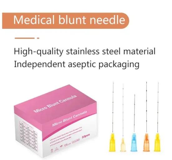 Perfect Packaged Fast Delivery 21G 22G 25G 27G 30G 25mm 38mm 50mm 70mm for filling Micro Sterile Blunt-tip Cannula Needle