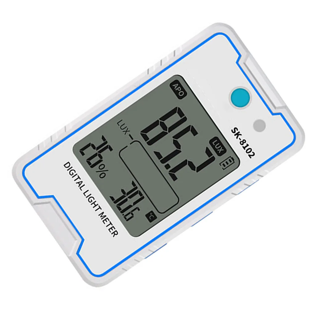SK-8102 For MINI Digital Light Meter with Strobe Flicker Capability 0.1-999900 Lux USB C Charging 65mAh Lithium