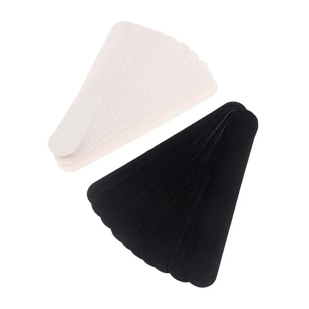 10pcs/bag Hat Sweat Guard Bands Liner Protector Cap Sizing Tape Size Reducer Caps Hats Saver for Summer White/Black Y9G5