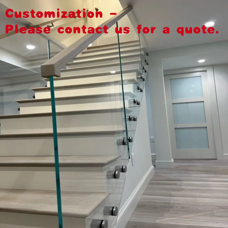 custom.Factory Price Stair Glass Standoff Mount  Balustrade Railing Design Adjustable Glass Standoff