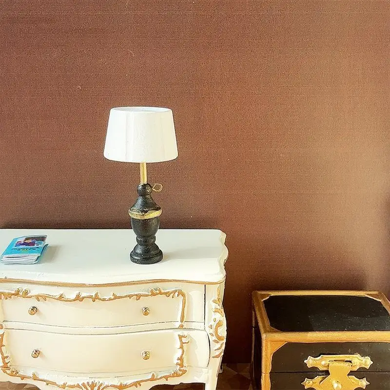 [JN] 1:12 인형집 미니어처 나무 램프 모델 장식 사진 촬영 소품 어린이 역할 놀이 장난감 집 장식 선물