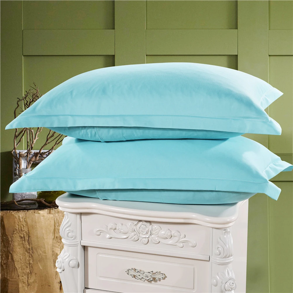 

Furted Pillow Cover Light Blue 48x74cm Polyester Envelope Opening Decorative Bedding Case Soft Comfortable Gift