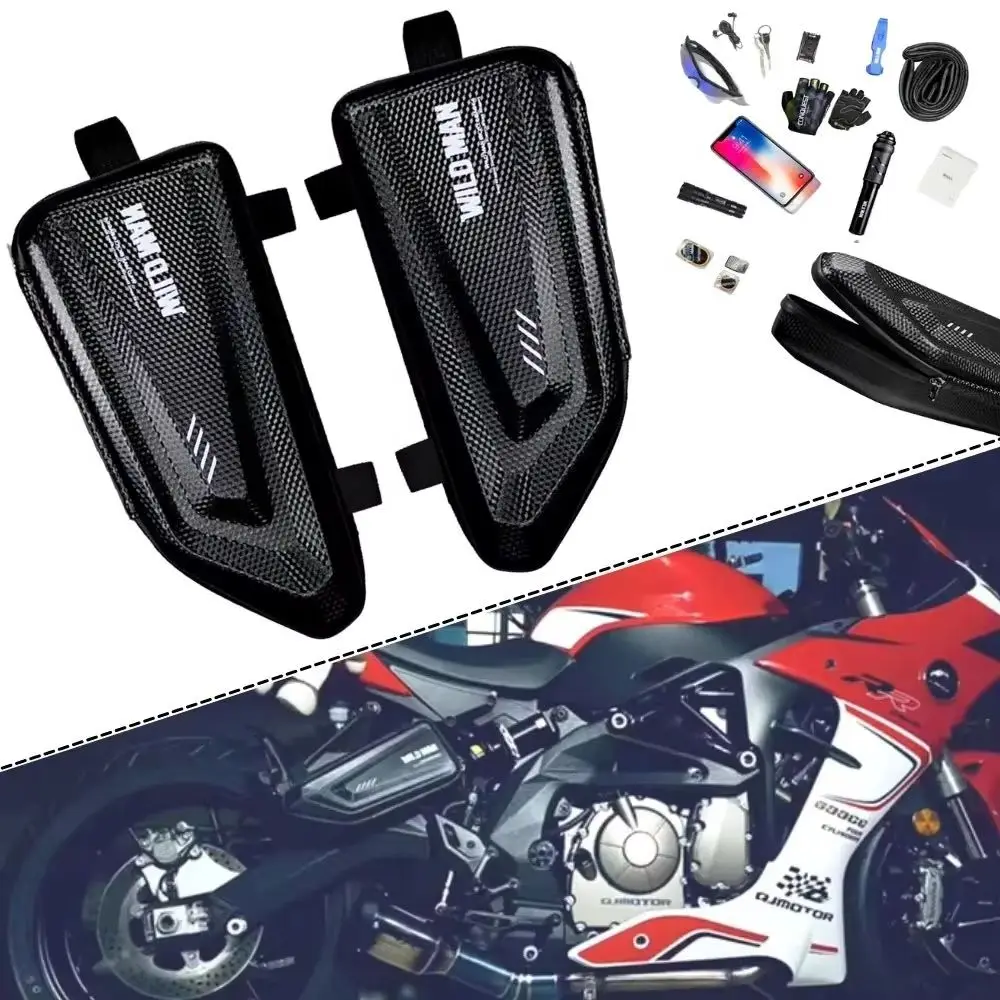 For DUCATI series Motorcycle Side Frame Luggage Bags Triangle Pack with Tool Storage Saddlebags 2L Hard Shell Waterproof Bag
