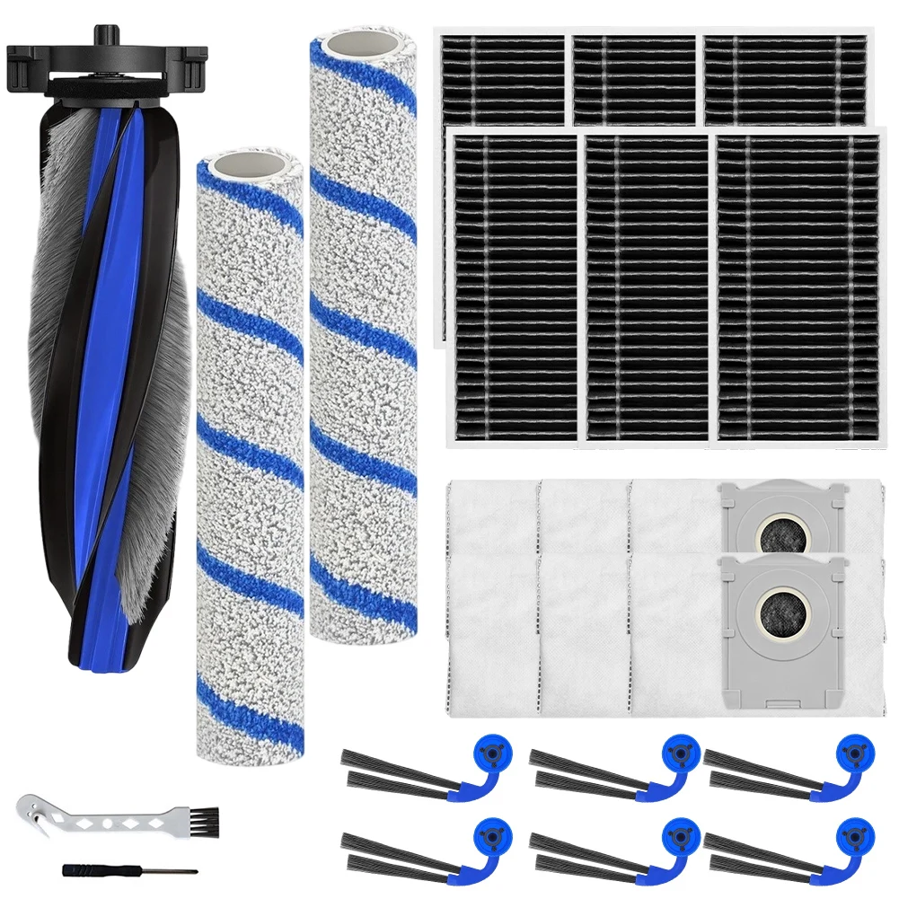 Complete Vacuum Maintenance Set Main Brush Side Brushes Filter Dust Bags For Om*ni Yee/di M/16 S/20 Replacement Parts