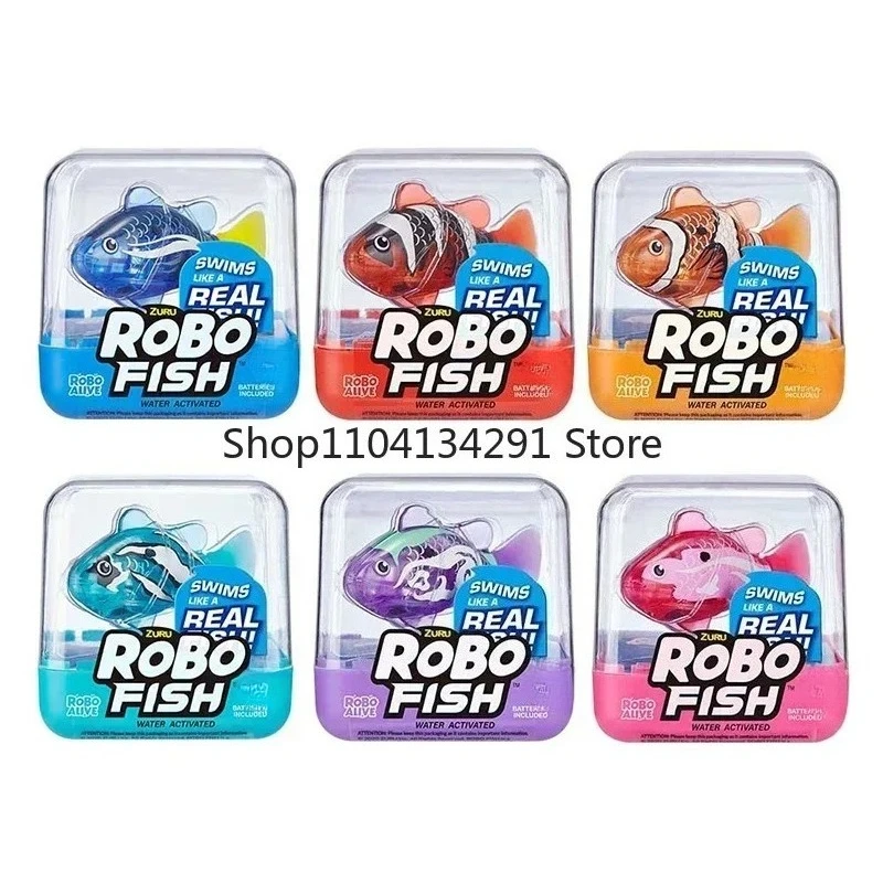 ZURU Robo Fish Original: Pez Inteligente que Cambia de Color, Activado por Agua, Juguete para Bañera, Pez Biónico, Juguete Divertido