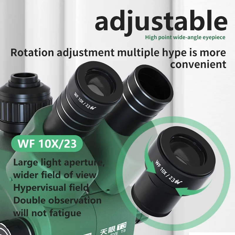 Maant กล้องจุลทรรศน์ T3สเตอริโอแบบสามตาซูมออปติคอล HD 6.5 58X ความแม่นยำสูงโฟกัสเมนบอร์ดโทรศัพท์เชื่อม