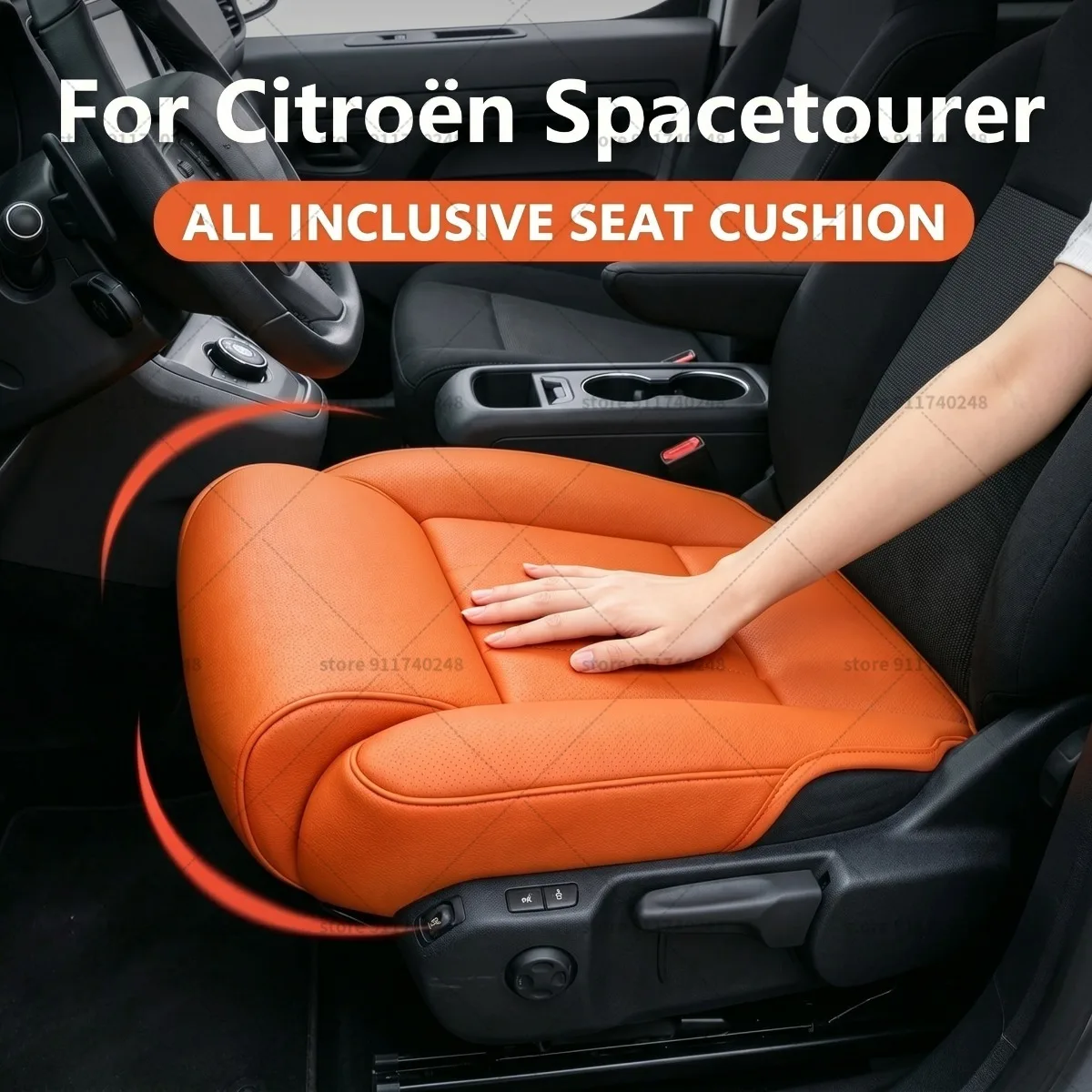 

For Citroën Spacetourer Seat Leg Support Extension Cushion Thigh Support Pillow Memory Leather Leg Extender Interior Accessories