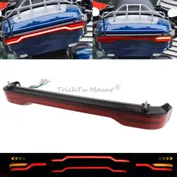 For Electra Glide Ultra Limited CVO/SE FLHTKSE 2014-2021 Motorcycle Tour Pack Taillight Brake Light Accesorios ABS Plastic