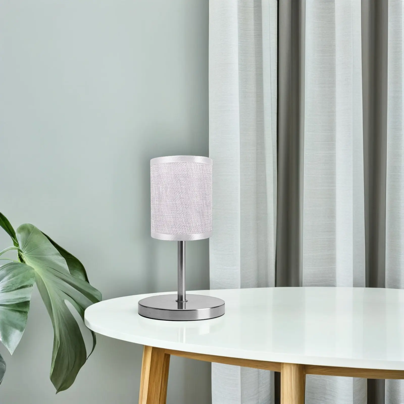 Mini Linen Lampshade for Table Lamp 3.9x3.2 Anti-Glare E14 Light Shade for Living Room Bedroom Desk Pendant Light Fabric Cover