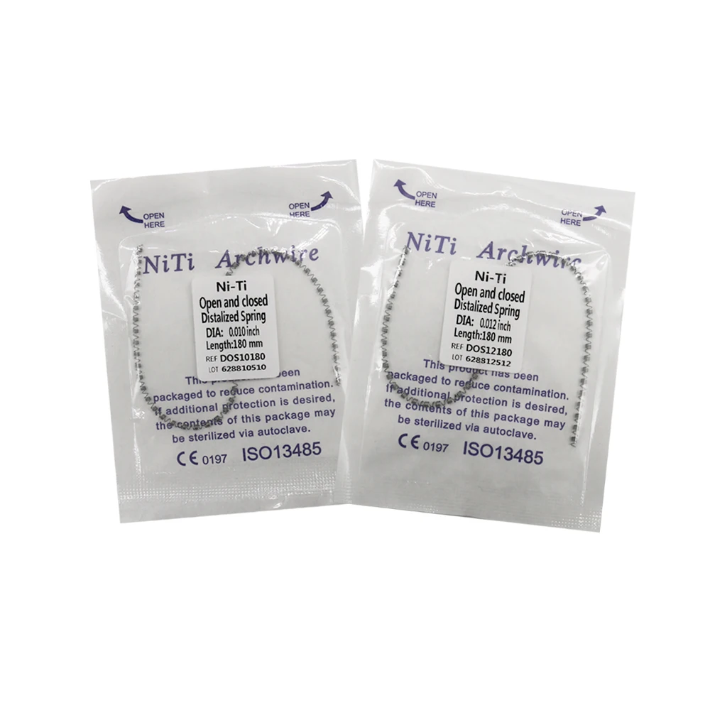 1Pc/Pack 180mm Dental Orthodontic Springs Niti Open And Closed Distalized Spring