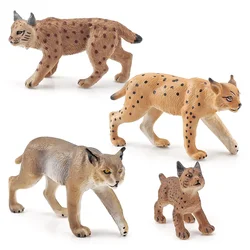 Simulation est Animal Lynx Model Ornaments  Cognitive Lynx Wild Raccoon Lynx Hozen Decorative Toys